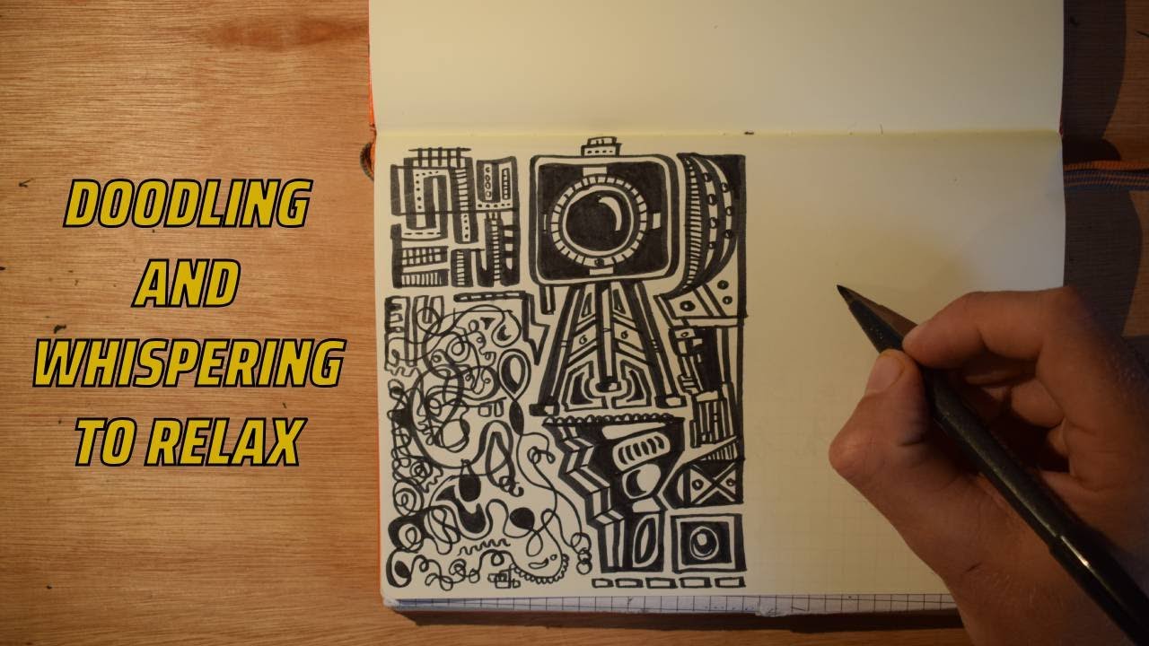 ASMR Doodling and Whispering to Relax