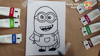 How to Draw Minions Drawing, Painting for Kids and Toddlers | Child Art | Drawing Basic Minions