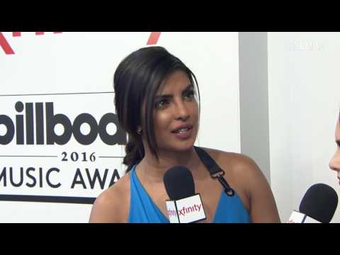 Priyanka Chopra Magenta Carpet Interview - BBMAs 2016