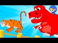 Scary Animals OH MY! Morphle My Red T-REX | Learn To Be Brave | Kids Cartoons | Sandaroo Kids