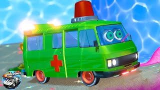 Wheels on the Ambulance Vehicle Rhyme for Kids