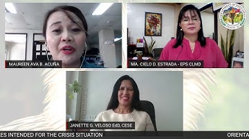 Policy Guidelines on the Implementation of the Homeroom Guidance During the Crisis Situation