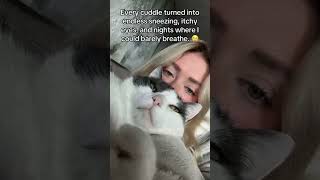 https://vt.tiktok.com/ZSmqdecYL/ #allergies #catcat #catmom #cat #kitten #cattok #kitty