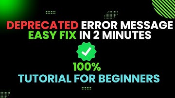 How to fix 100% any Deprecated error on WordPress - Tutorial for beginner
