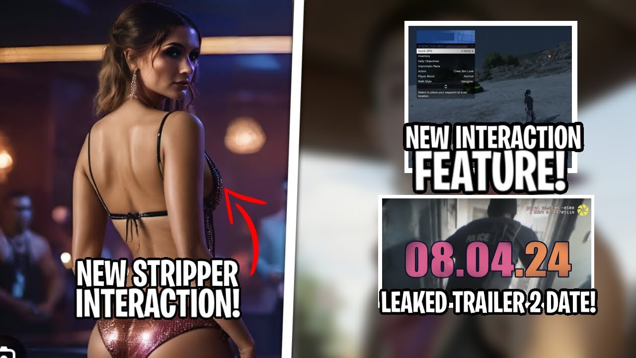 GTA 6 LEAKS! NEW INTERACTION WITH STRIPPPER'S FEATURE! TRAILER 2 LEAKED RELEASE?!