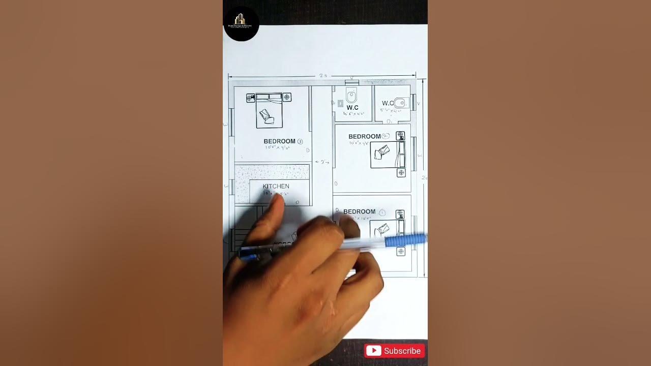 25x25-small-house-plan-explained-ii-cost-7-lakhs-ii-3bhk-ii-625-sqft