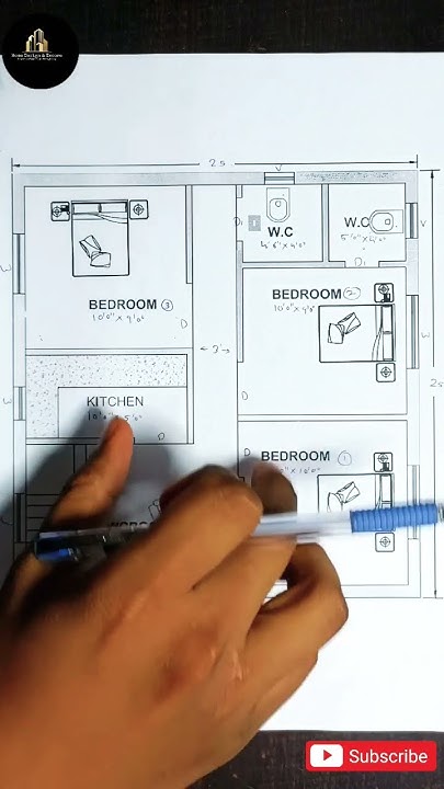 25x25-small-house-plan-explained-ii-cost-7-lakhs-ii-3bhk-ii-625-sqft