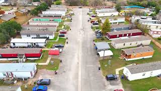 Pecan Way Mobile Home Park in New Braunfels, TX | Drone Shot | Mobile Homes for sale!