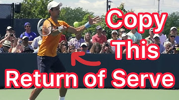 Dominate The Forehand Return Of Serve (Novak Djokovic Technique)