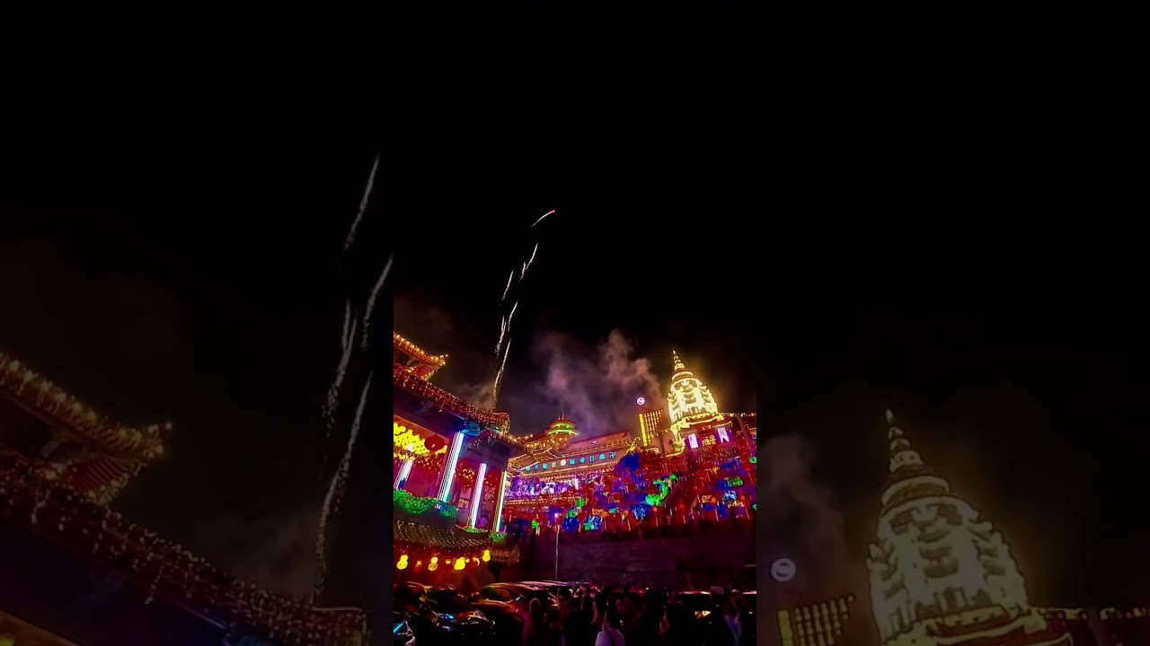 Penang Kek Lok Si Temple Lighting Ceremony and Fireworks