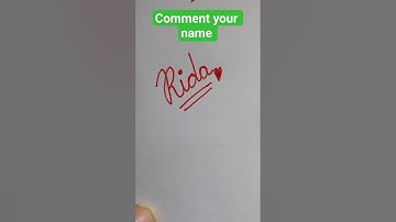 ✨ Cursive Name Art | Stylish Name Writing in Cursive | Calligraphy for Beginners #shorts #rida