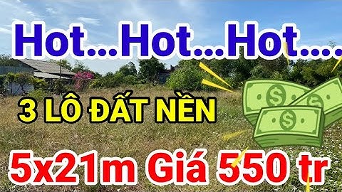 (ĐÃ BÁN)ĐẤT NỀN QUÁ RẺ | 5x21m, giá 550tr, Ấp1, Xã Phước Đông, Cần Đước, Long An | BĐS Khởi Thịnh