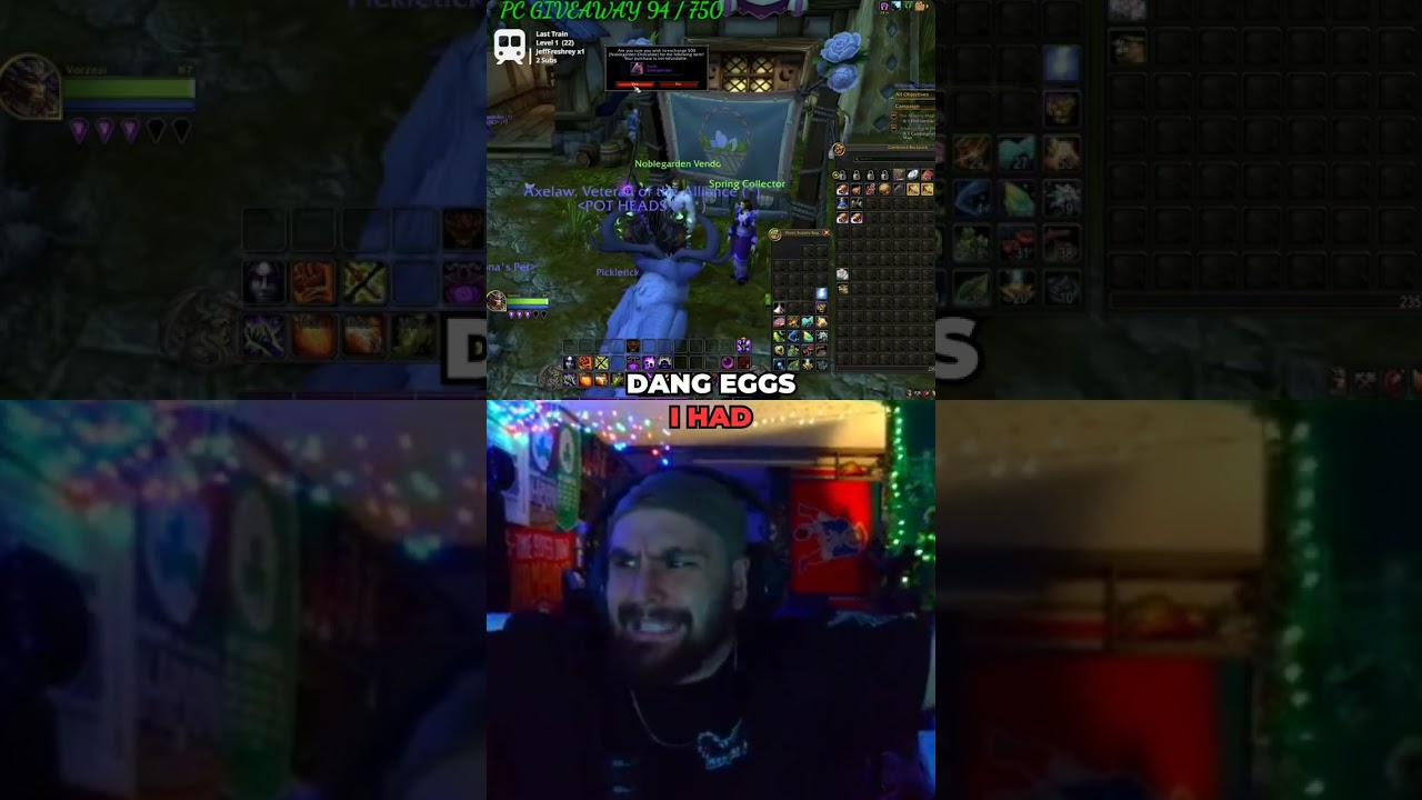 When collected eggs turns into a mount!! #WorldofWarcraft #kickstreamer