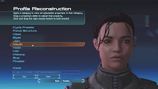 Mass Effect Legendary Edition Celebrity 2021 character creation Michelle Rodriguez face code