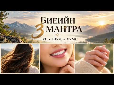 Биеийн 3 мантра | Өөрийн бодлоо хуваалцав