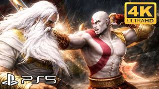 GOD OF WAR 2 REMASTERIZADO (PS5) Kratos vs Zeus Final 4K 60FPS
