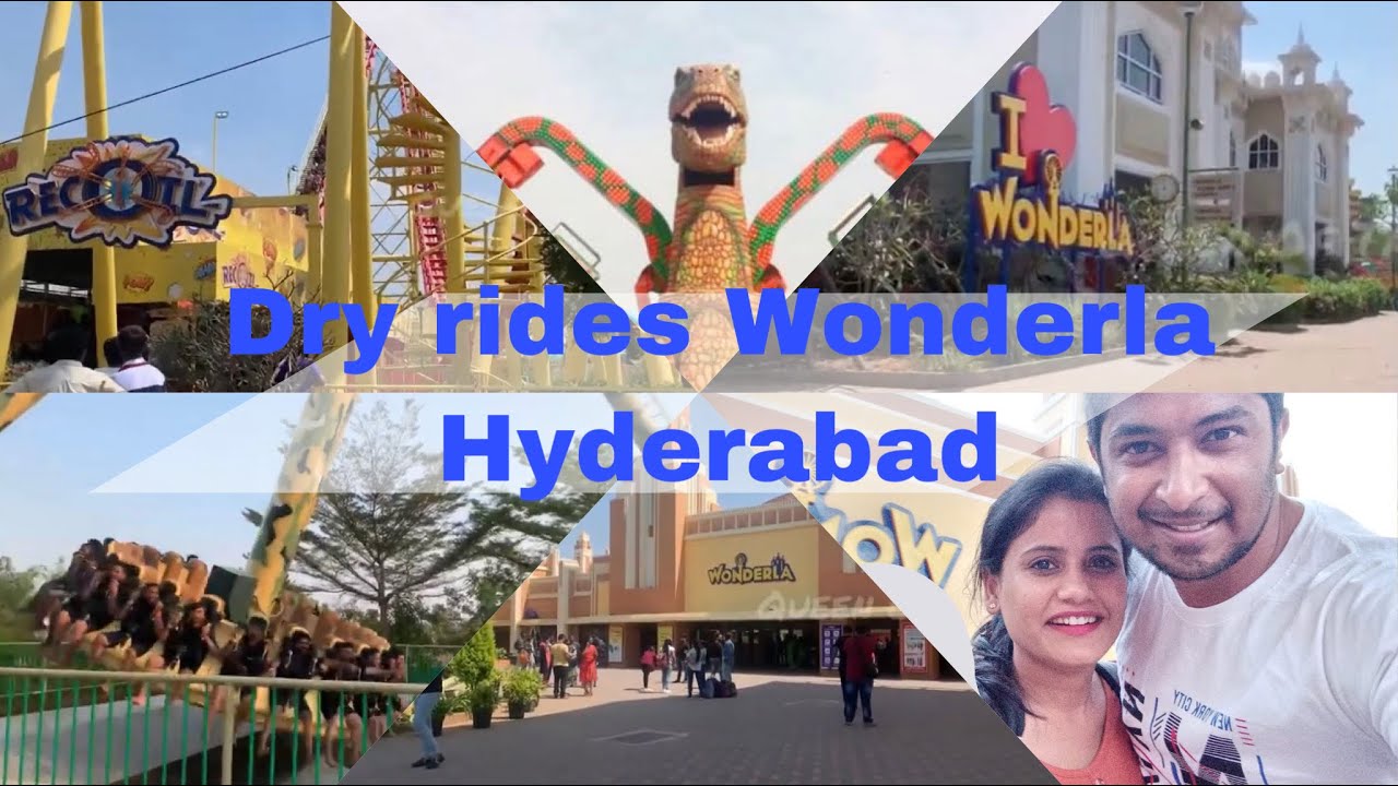 Wonderla Hyderabad// Dry rides // machine rides // Queen of talks ...