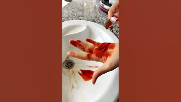 الدم المزيف Fake Blood Experiment ثايوسيانات البوتاسيوم كلوريد الحديديك 