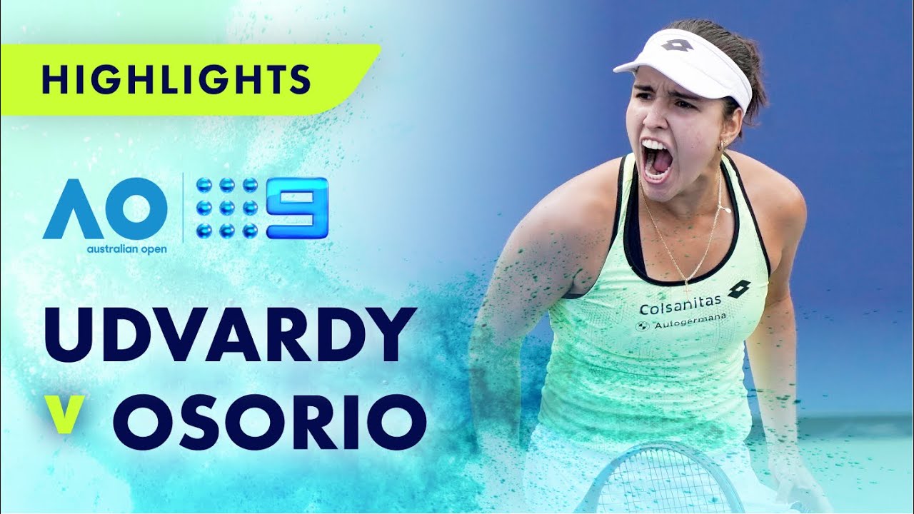 Match Highlights Panna Udvardy v Camila Osorio - Australian Open 2023 Wide World of Sports