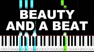 Justin Bieber - Beauty And A Beat - Piano Tutorial