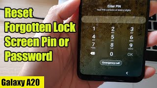 Galaxy A20: How to Reset Forgotten Lock Screen Pin or Password Resimi