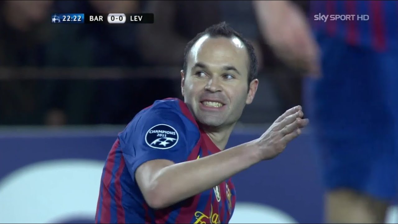Andrés Iniesta vs Bayer Leverkusen (UCL) (Home) 11-12 HD 720p