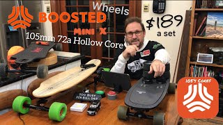 Boosted 105’s Hollow Cores 72a Wheels - Unbox and Testing - Andrew Penman EBoard Reviews Vlog No.182