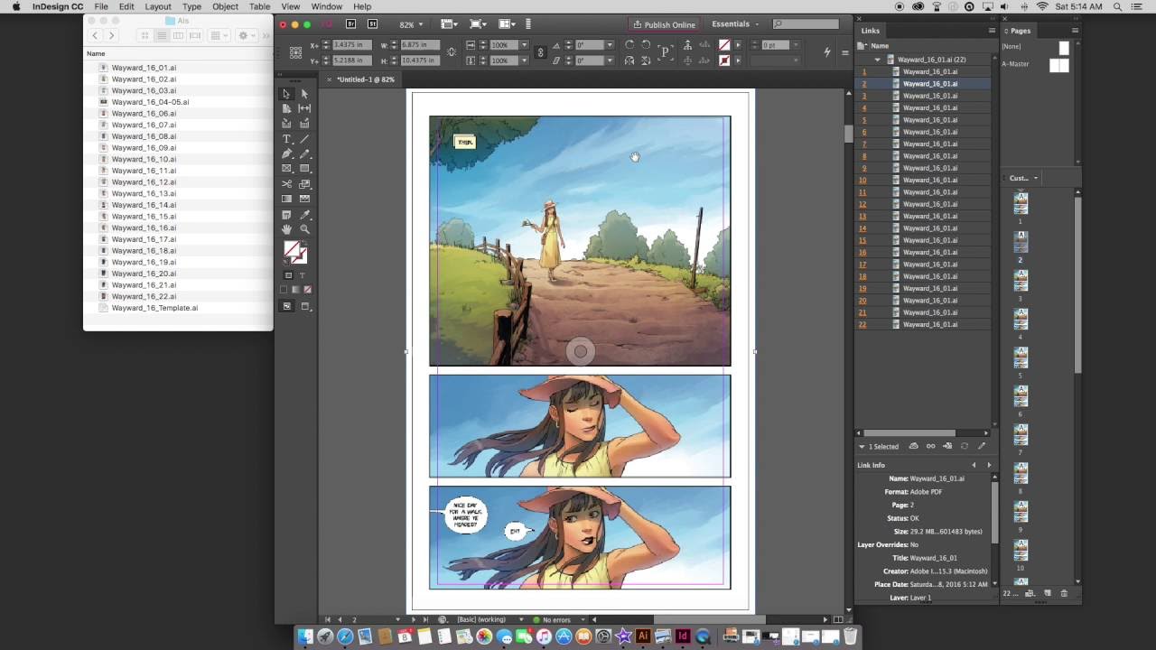 How To Set Up Your Lettered Comic Book Pages For Review And For Print Youtube
