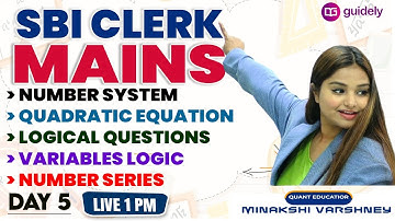 Day 5 SBI Clerk Mains | SBI Clerk Maths Mains Questions | Bank Exams 2024 Quant By Minakshi Varshney