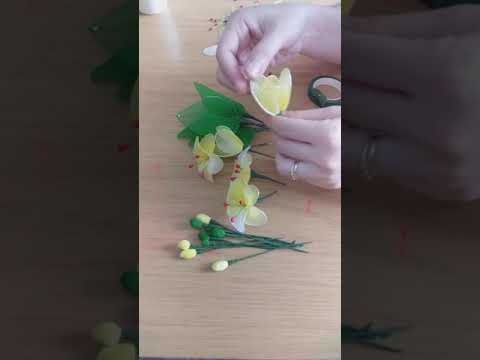 Cách tự làm hoa lan bằng vải voan đơn giản | Foci