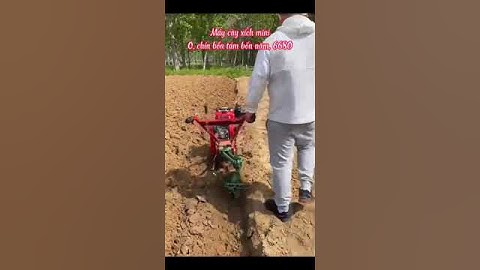 Máy cày xích mini máy xới đất Nông nghiệp máy vun luống Ngô đa năng