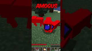 Normal vs Amogus minecraft