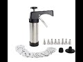 Cookie Press Machine Icing Set Biscuit Maker Stainless Steel Cookie Gun Cake Decoration Gun mp3