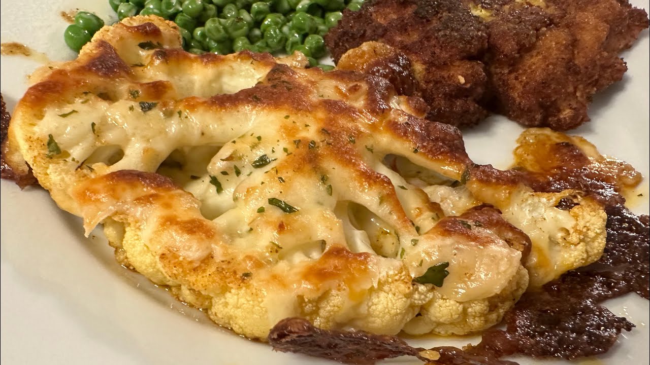 Air Fry Cheesy Cauliflower Steaks 6 Breville Smart Oven Air Frier