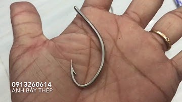 Lưỡi câu cá lóc Anh Bảy Thép Cà Mau | fishing hooks | ตะขอตกปลา
