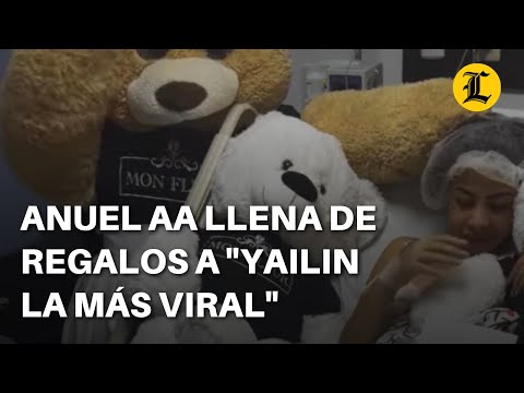 Anuel AA llena de regalos a "Yailin la más viral", quien se recupera en una clínica estética
