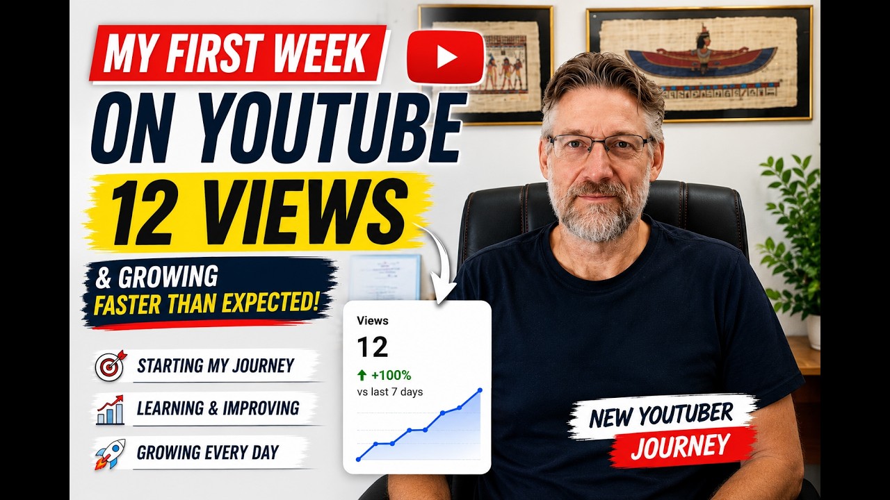 My FIRST WEEK on YouTube 12 VIEWS & Rising - YouTube