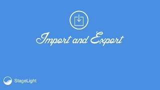 StageLight Tutorial 2: Import & Export screenshot 4