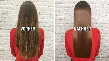 Wie bekomme ich meine Haare glatt und seidig?