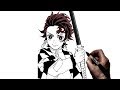 How to Draw Tanjiro | Step By Step | Demon Slayer: Kimetsu no Yaiba