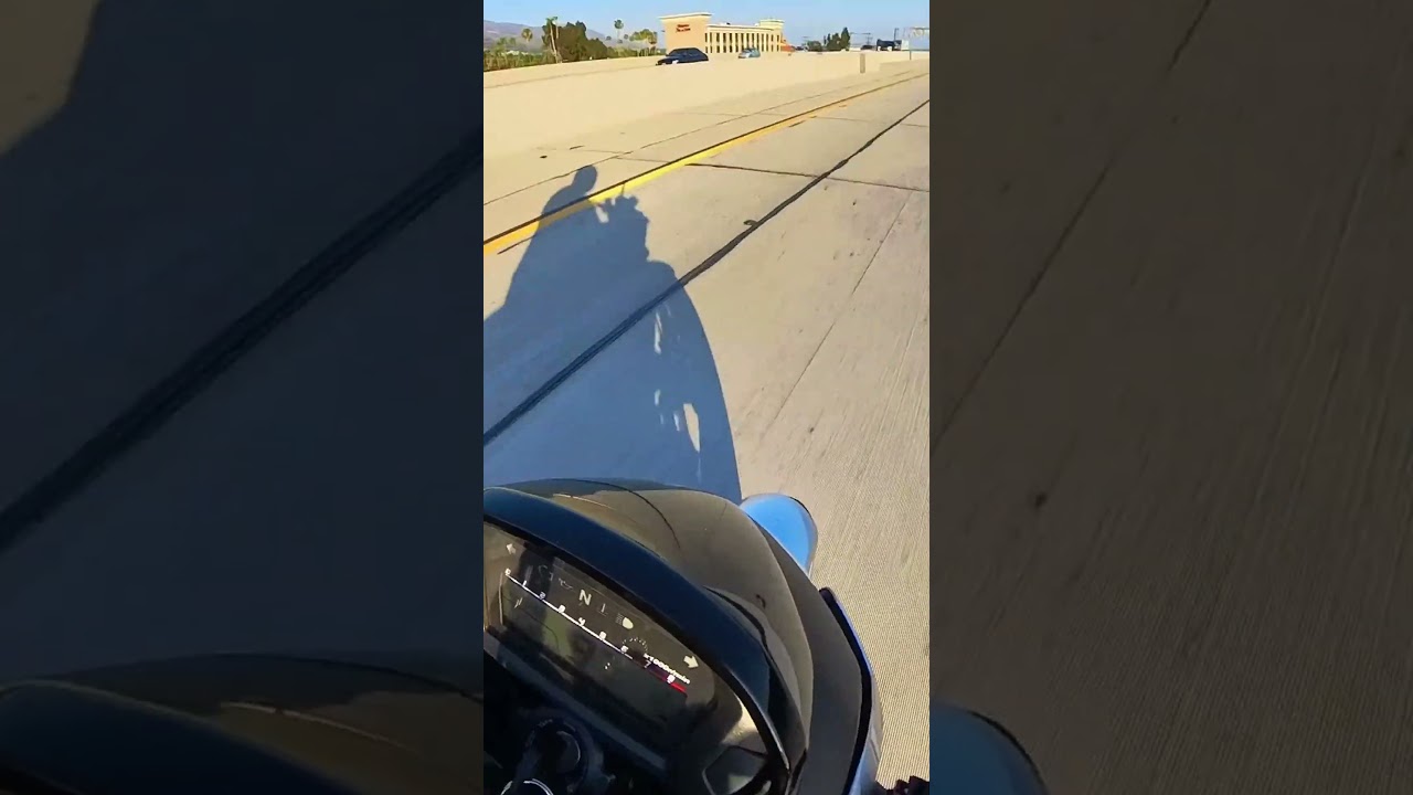 Honda CTX 700n at it's speed limit. 