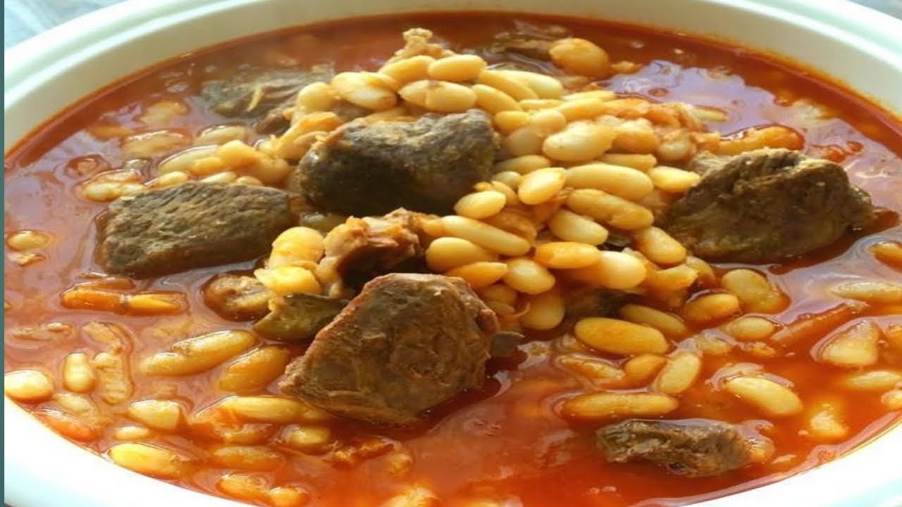 فاصوليا حب بدون نقع مع لحمة شقف  die besten Arabische Essen