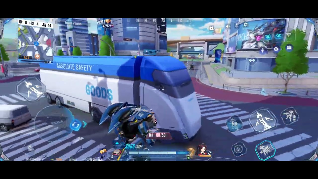 😱😱😱solo VS solo!!!!kill!!!!super mecha champions😱😱😱