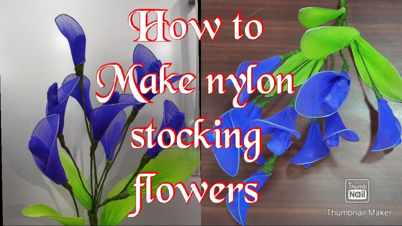 How to make nylon stocking flowers YouTube