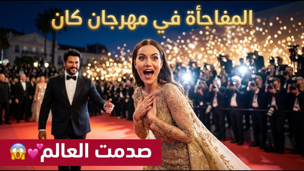 الليلة التي فاجأ فيها بوراك فهرية في مهرجان كان   المفاجأة الرومانسية على السجادة الحمراء