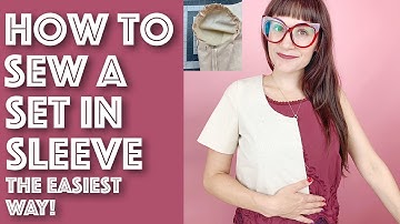 How to Insert or Sew a Set In Sleeve The Easiest Way | Sew Anastasia