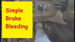 How to bleed brakes by yourself, no special tools