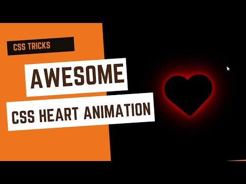 Amazing Heart Beat animation with html and css
