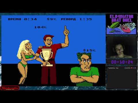 Eliminator Boat Duel прохождение 100% | Игра на (Dendy, Nes, Famicom, 8 bit)1991 Live cтрим HD [RUS]