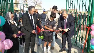 Открытие плоскостного спортивного сооружения в селе Кунбатар Ногайского район
